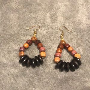 Wooden earrings